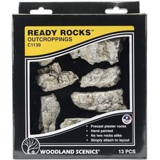 Woodland Scenics Ready Rocks-Outcroppings 1