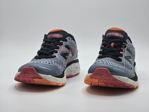 New Balance 860v8 Women's Running Shoes Gray Pink Orange Size 7 - Picture 2 of 9
