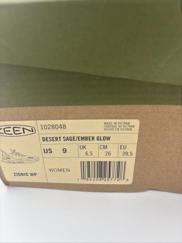 Keen Zionic Waterproof Women's Hiking Shoes-Desert Sage/Ember Glow-Size 9 - Bild 6 von 8