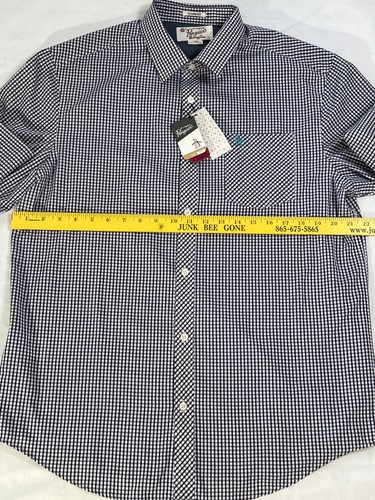 Original Penguin Shirt Mens Large Check Classic Fit Button Up Plaid Parachute - Picture 5 of 7