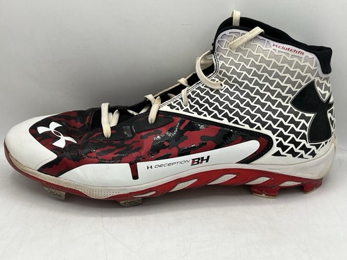 Bryce Harper 2015 Game Used Under Armour Cleats MVP Season PE Photo Matched Worn - Bild 7 von 24