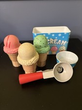 Melissa Doug Scoop Stack Ice Cream Magnetic Replacement Lot Scoops Cones