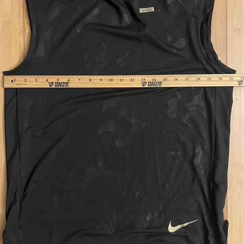 Nike Running Dri-Fit ärmelloser Pullover mit Kapuze Herren M schwarz Design - Bild 3 von 10