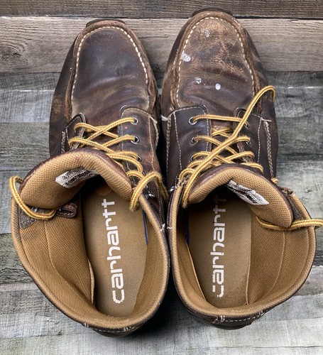 Scarpa da lavoro uomo Carhartt punta morbida traspirante pelle cucita mocassino CMX4023 - Foto 11 di 12