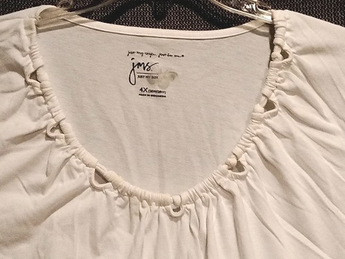 JMS Short Sleeve Soft White Top Size 4X 26w/28w - Picture 5 of 15