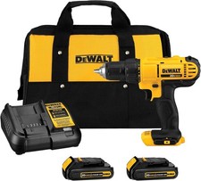 DeWalt 20V Max Cordless Drill Driver Kit DCD771C2 w/ 2 Batteries & Charger *NEW*