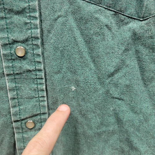 Vintage Wrangler Shirt Mens Large Pearl Snap Brushpopper Aztec Western - Picture 4 of 8