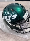 Joe Namath Signed New York Jets Football Helmet Autographed Green NFL