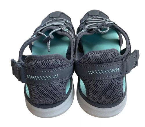 Dr. Scholl's Sandals Size 7.5 M Gray, Turquoise Comfortable - Picture 4 of 4