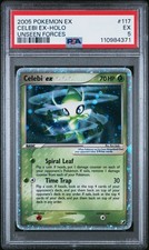 Pokemon Celebi EX 117/115 Unseen Forces Holo Secret Rare PSA 5 New Cert Clean!💫