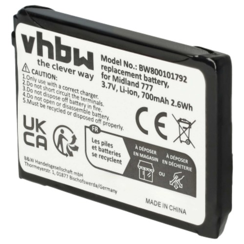 2x Batería para Alan 777 700mAh 3,7V - Zdjęcie 8 z 9