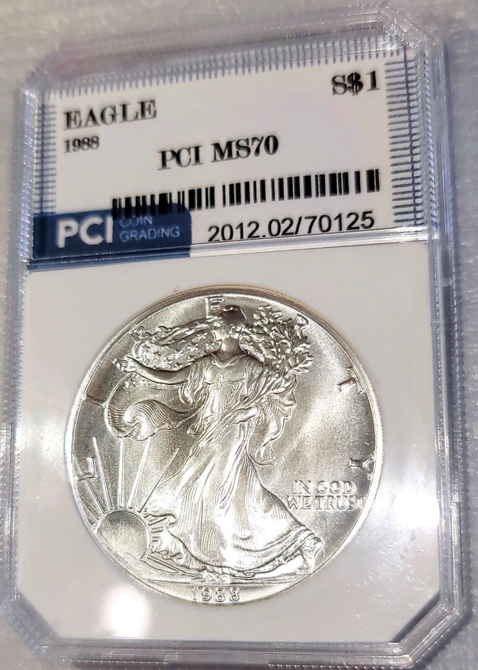 1988 Silver Eagle Flawless Gem BU +++ Incredible Frosty Business Strike Near PL - Image 2 of 4