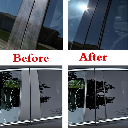 Decal Cover Door Trim Pillar Post Piano Cover Fit For TOYOTA Highlander 14-2019 - Imagen 3 de 10