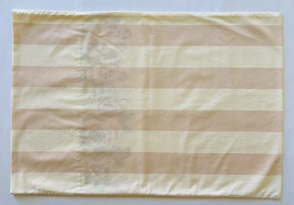 Par de fundas de almohada estándar HECHAS EN CASA mezcla de algodón rosas rayas rubor blanco 19"х27" Foto 2 de 4