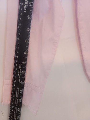 Camicetta donna J Crew collo alto manica lunga bottoni 100% cotone rosa taglia 6 - Foto 9 di 11