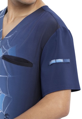 Spiderman Cherokee Scrubs Tooniforms Marvel Mens V Neck Top TF700 MAWY - Picture 5 of 7