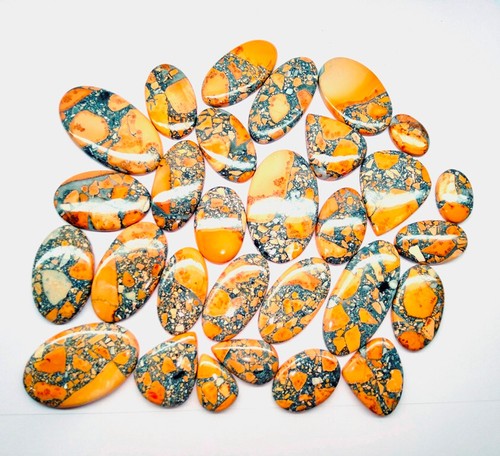 Cabochon naturale fatto a mano diaspro Malinga 500 carati. Lotto all'ingrosso di pietre preziose sfuse - Foto 4 di 6