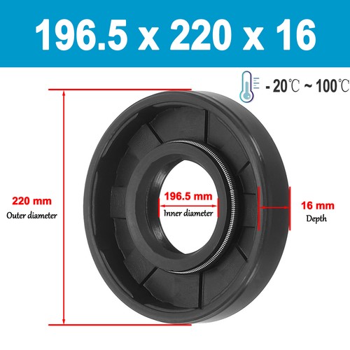 NBR Rotary Shaft Oil Seal /Lip Seal Nitrile 162mm to 210mm Shaft pick your size - Picture 224 of 269