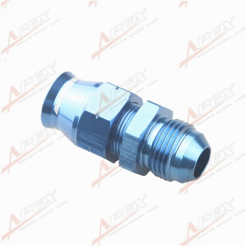 8AN AN8 AN-8 Straight Male To 1/2" 0.5'' Hard Line Tube Adapter Aluminum Blue - Picture 2 of 6