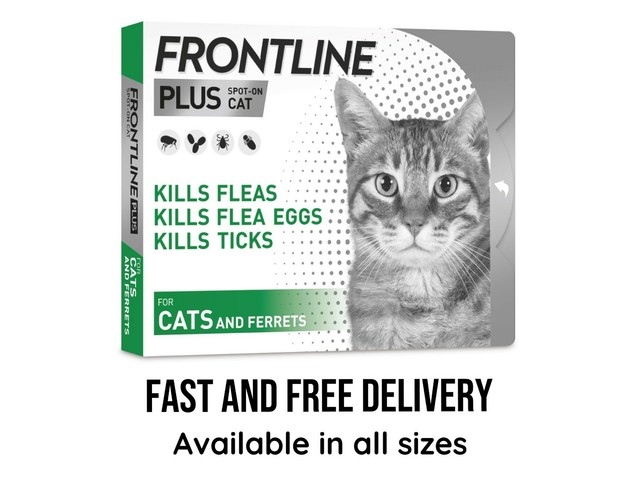 FRONTLINE Spot On Plus Flea & Tick Treatment For Cats And Ferrets 3 Pipettes UK FRONTLINE Spot On Plus Flea & Tick Treatment For Cats And Ferrets 3 Pipettes UK
