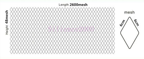 Weißes Nylon Seidennetz Fischernetz Monofilament Halbzeug 10-20cm Loch - Bild 16 von 34
