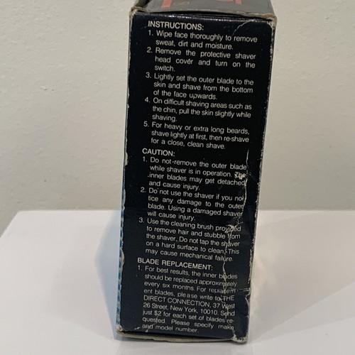 Vintage Turbo 550 Z Cordless Portable Shaver NEW OPEN BOX - Picture 4 of 5