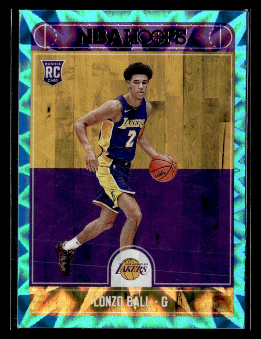 2017-18 Hoops #252 Lonzo Ball Teal Explosion