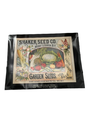 Large Poster Sign Shaker Seed Co MT. Lebanon NY Thick Paper NYS Museum Gardening - Picture 2 of 9