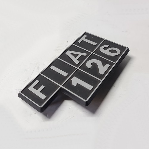 LOGO SIGLA MODELLO FIAT 126 ORIGINALE 546945 - Imagen 5 de 5