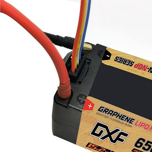 Batería DXF 2 PIEZAS Performa Racing Graphene HV Lipo 6500 15.2V 150C NGP DORADA 5MM - Imagen 4 de 6