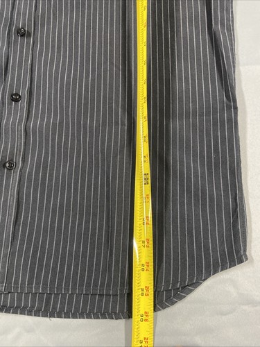 Rip Curl Men’s Large Shirt Long Sleeve Dress Button Up Black Striped 61 - Picture 9 of 13