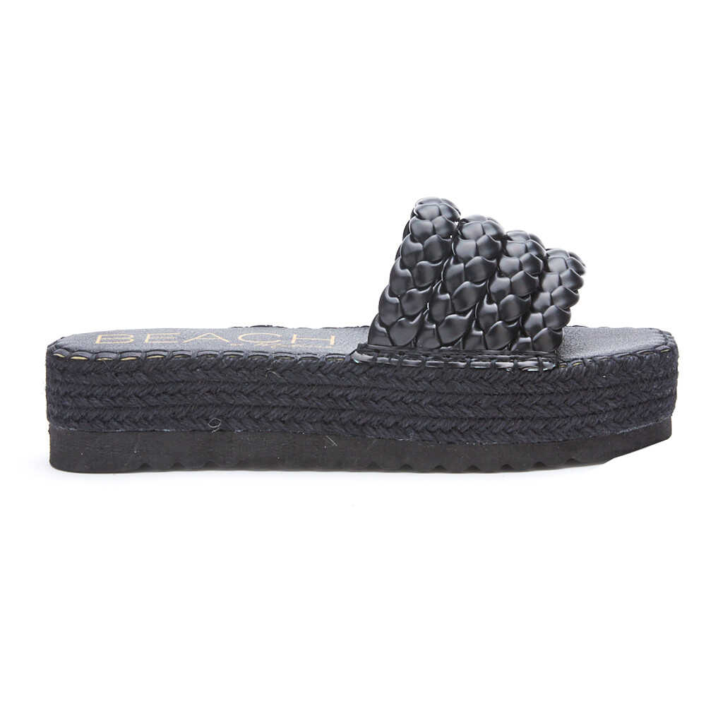 ПЛЯЖНЫЕ плетеные эспадрильи на платформе от Matisse Pacific Slide Женские черные повседневные