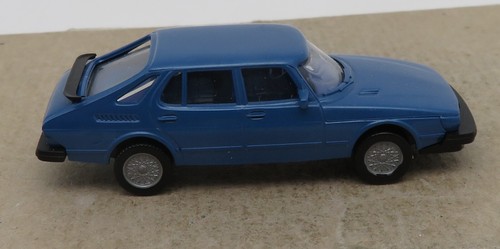 Micro Wiking Ho 1/87 Saab 900 Turbo Blue Purple Metal #21501 No Box - Picture 3 of 6