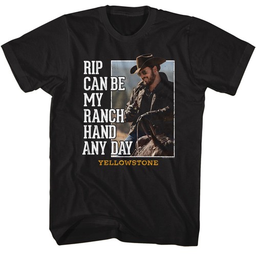 Yellowstone Rip Can Be My Ranch Hand Black T-shirt - 第 1/20 張圖片