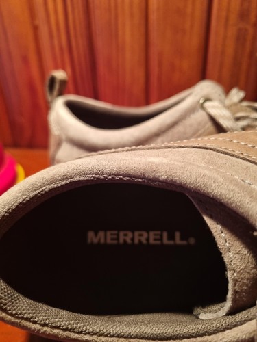 MERRELL BEIGE LEATHER UPPER SNEAKERS SIZE 8 INSOLES-25 CM RRP $189.00 NEW - Picture 6 of 7
