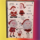 Christmas Cards 8 Emma Davis Paperie SANTAS OF THE WORLD 2004 Soul Noel New 