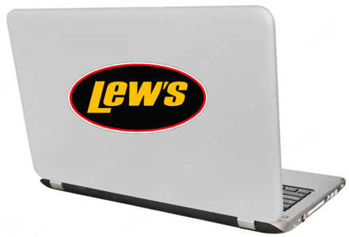 Lew's Fishing Car Window Vinyl Decal Graphic Boat Tackle Box Laptop Sticker - Picture 3 of 10
