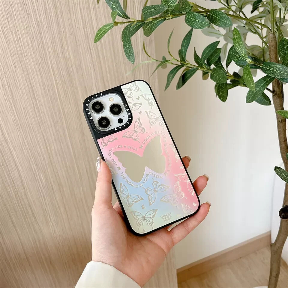 Casetify Gradient Butterfly Case for iPhone 15 Pro Max 14 13 12 11 Non-Magnetic Cover-image