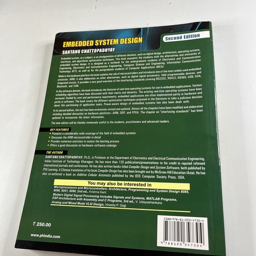 Embedded System Design Second Edition Santanu Chattopadhyay Paperback Textbook - 第 15/15 張圖片