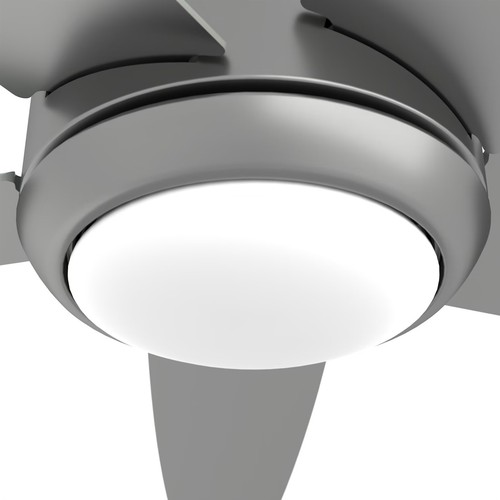 Hunter Fan 52 inch Casual Matte Silver Indoor Ceiling Fan w Light Kit and Remote - Picture 5 of 7