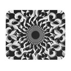 Mouse Pad (Rectangle) Black and White Lines Optical Illusion Design 6