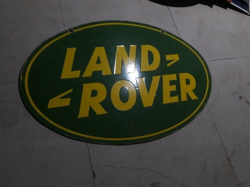 PORCELAIN  LAND ROVER ENAMEL SIGN  60X36 INCHES DOUBLE SIDED - Picture 2 of 2