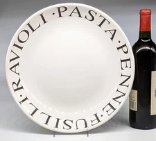 Over and Back Serving Bowl PASTA PENNE FUSILLI RAVIOLI