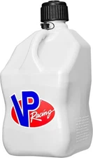 VP Racing Fuels 3522 Motorsport 5 Gallon Square Plastic Utility Jug White 1 Jug