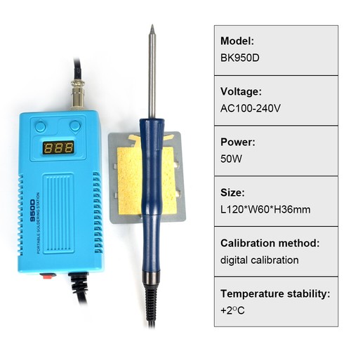 50W Lötstation Regelbare Digitale SMD Elektrisches Rework Entlötstation Tragbar - Bild 7 von 8