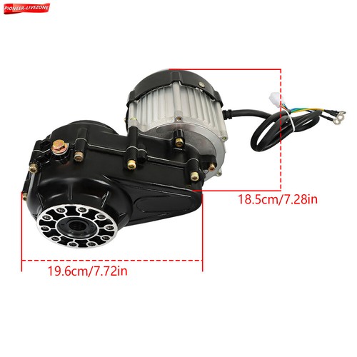 Para Cortacésped Triciclo Go Kart 48V 500W Diferencial Eléctrico Motor Sin Escobillas - Imagen 5 de 7