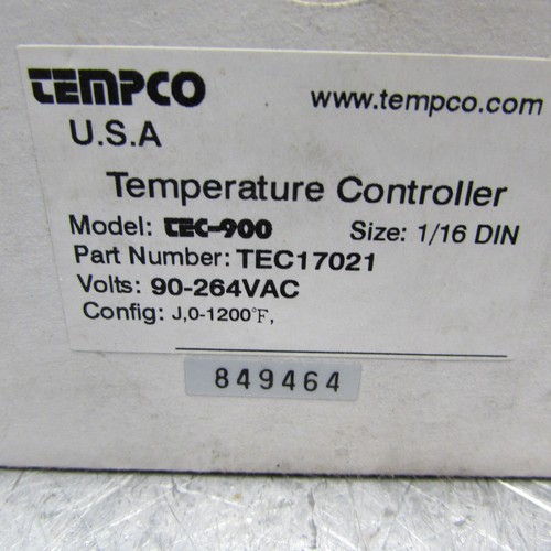 NEW! TEMPCO TEC17021, TEMPERATURE CONTROLLER , MODEL: TEC-900 , NIB! MAKE OFFER! - Picture 3 of 8