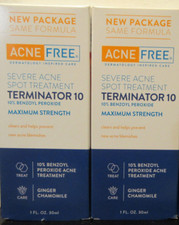 2 x Acne Free Severe Acne Spot Treatment Terminator 10 10 Benzoyl Peroxide 1 oz