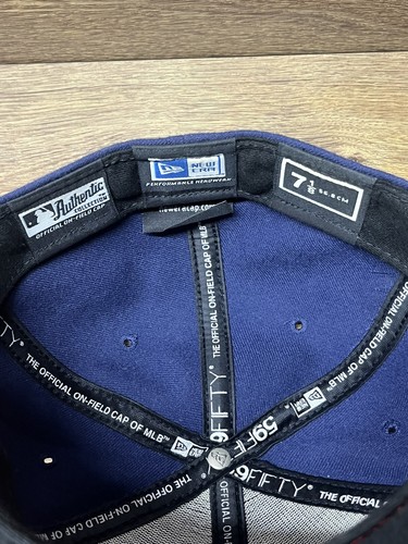 Cleveland Indians Authentic MLB On-Field Cap 59Fifty New Era Hat Size 7 1/8 - Picture 5 of 6