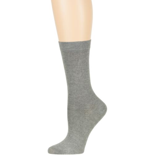 Womens Bamboo 4 Pack Solid Crew Socks L-M Black-Navy-Brown-Beige-Grey-White - Picture 122 of 182